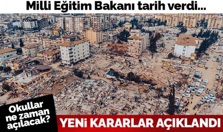 Son Dakika... Bakan Özer duyurdu: 10 ilde 1 Mart'a kadar eğitime ara