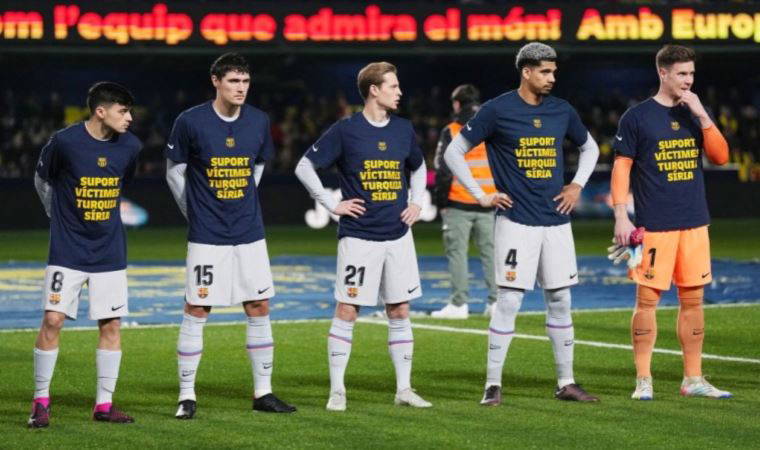 Barcelona'dan depremzedelere destek mesajı