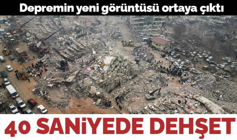 Diyarbakır'da deprem anına ilişkin yeni görüntü: 40 saniyede yıkıldı