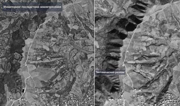 Rusya Federal Uzay Ajansı, Türkiye'deki depremin tektonik etkisini uydudan görüntüledi