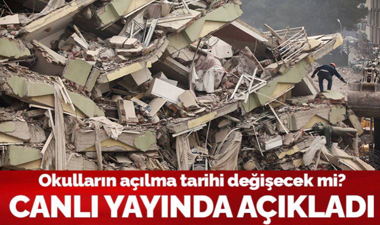 Son Dakika: Milli Eğitim Bakanı Özer'den okulların açılma tarihiyle ilgili açıklama