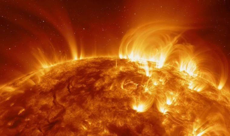 Güneş yüzeyinde 2,9 milyon kilometre hızla ilerleyen şok dalgası