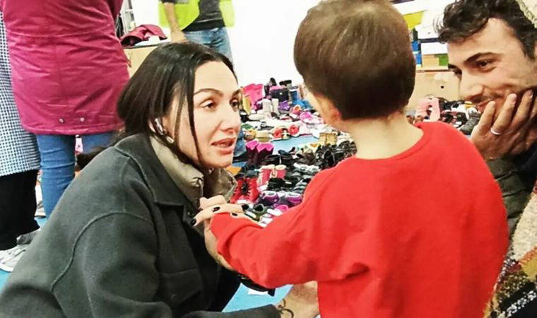 Ünlü oyuncu Birce Akalay'dan Bodrum'da depremzedelere yardım kampanyasına destek