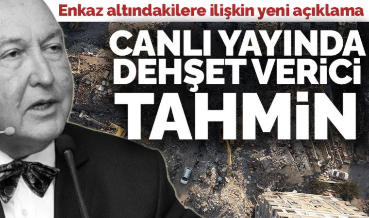 Prof. Dr. Övgün Ahmet Ercan'dan canlı yayında kahreden tahmin: '90 bin-100 bin kişi daha enkaz altında'