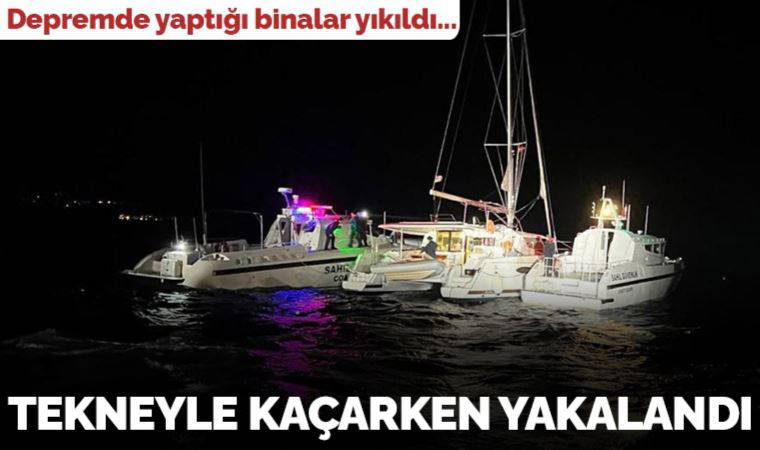 Son Dakika: Müteahhit Marmaris açıklarında tekneyle kaçarken yakalandı