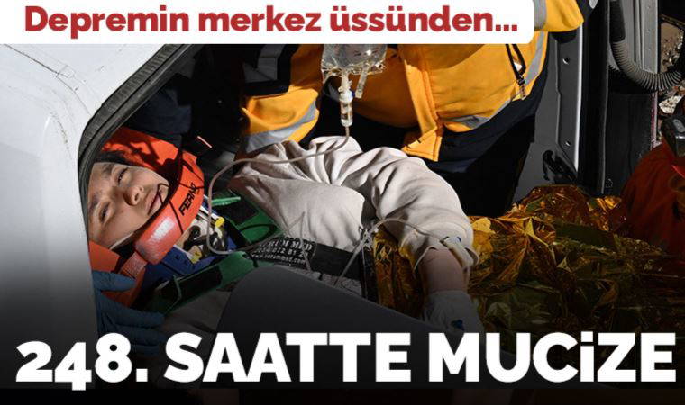 Son Dakika: Kahramanmaraş'tan mucize... 248'inci saatte enkazdan sağ çıkarıldı