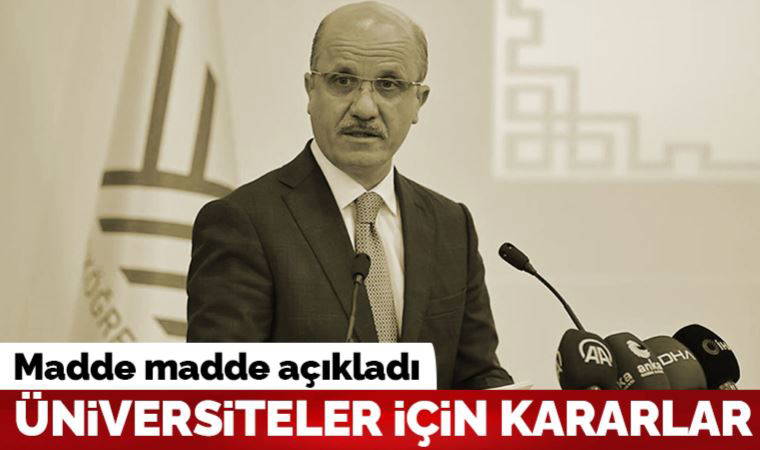 Son Dakika... YÖK Başkanı Erol Özvar'dan üniversitelerle ilgili açıklama: Uzaktan eğitim kararı