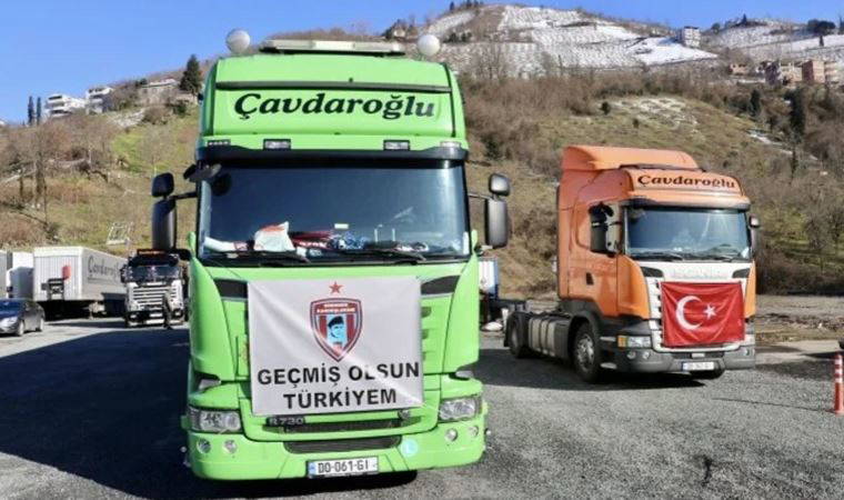 Trabzon'da taraftarlardan toplanan oyuncaklar depremzede çocuklara gönderildi