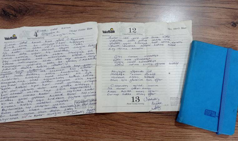 Depremde ölen babanın, kızının defterine yazdığı not duygulandırdı