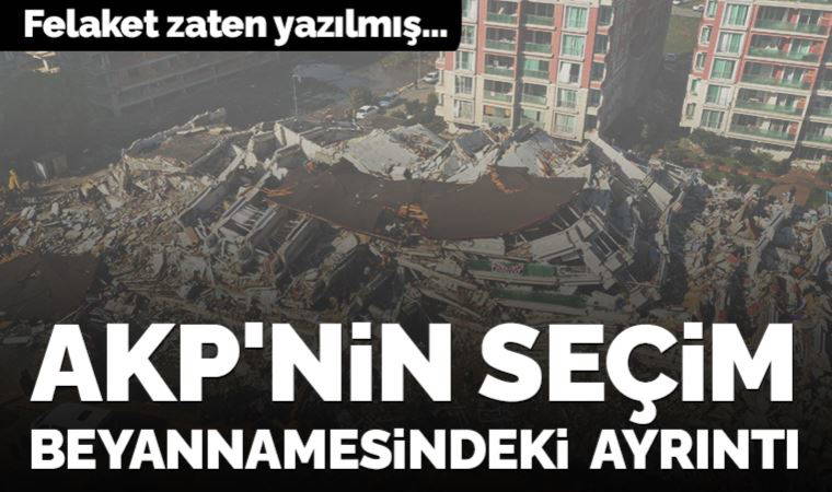 CHP'li Başarır AKP’nin 2018 seçim beyannamesindeki ayrıntıya dikkat çekti: 'Felaket yazılmış'