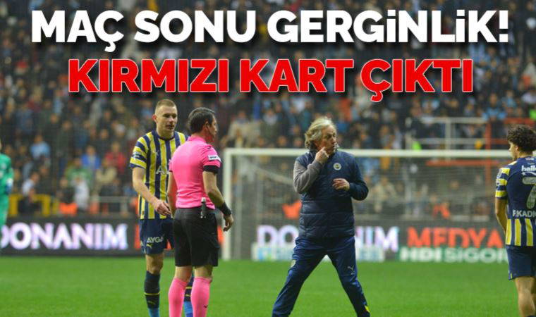Maç sonu gergin anlar! Jorge Jesus, kırmızı kart gördü