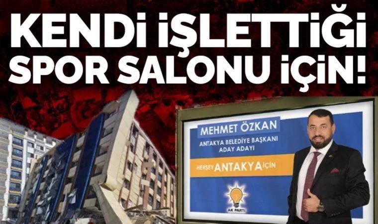 AKP’li müteahhit Mehmet Özkan, spor salonu için kolonları kesti