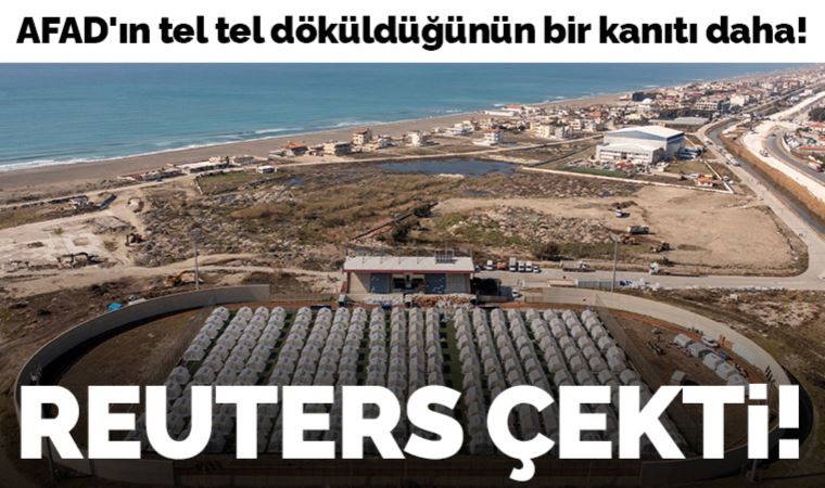 AFAD'ın deniz kıyısına kurduğu çadır kent sosyal medyada gündem oldu