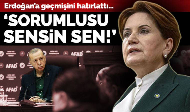 'Utan be!' diyerek seslendi... Akşener'den Erdoğan'a 'kader planı' tepkisi: 'Kendi beceriksizliğini böyle perdeleyemezsin'