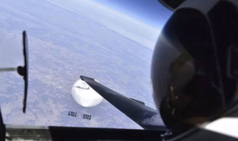 ABD, düşürülen Çin balonunun havadaki fotoğrafını yayımladı