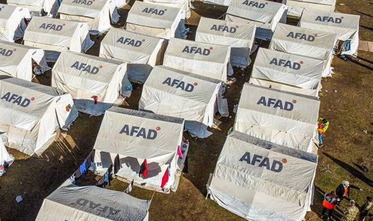 AFAD, deprem bölgesine kurulan çadır sayısını açıkladı