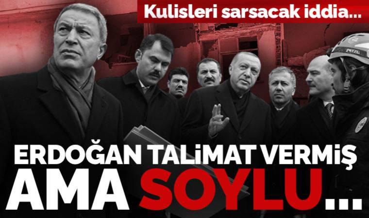 Kulisler hareketli... Soylu, Erdoğan'ın talimatına tepki gösterdi: 'Askeri niye karıştırıyorsunuz?' demiş