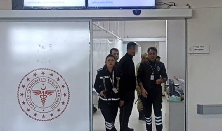 Eşiyle ultrason odasına alınmayınca doktoru ve sekreteri darbetti