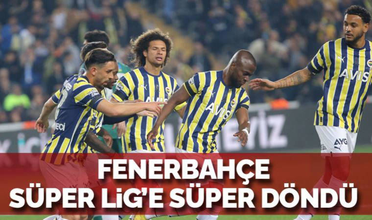 Fenerbahçe Süper Lig'e süper döndü! Fenerbahçe 4-0 Konyaspor
