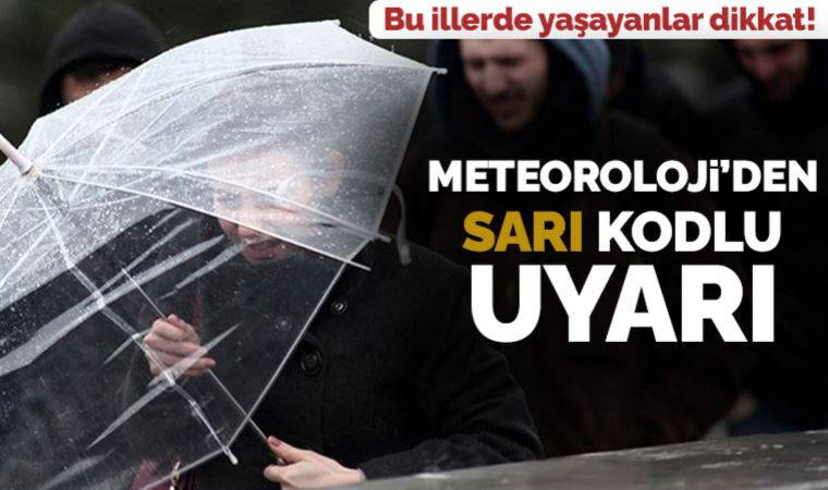 26 Şubat 2023 hava durumu raporu... Meteoroloji'den 8 il için sarı kodlu uyarı