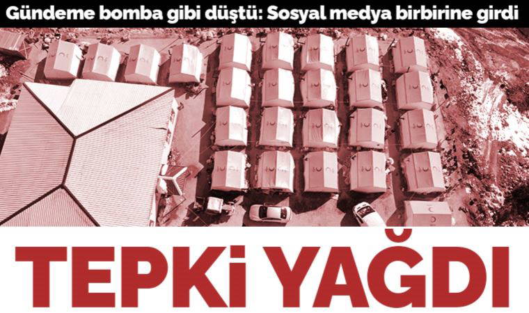 Kızılay'ın AHBAP'a çadır satmasına tepki yağdı