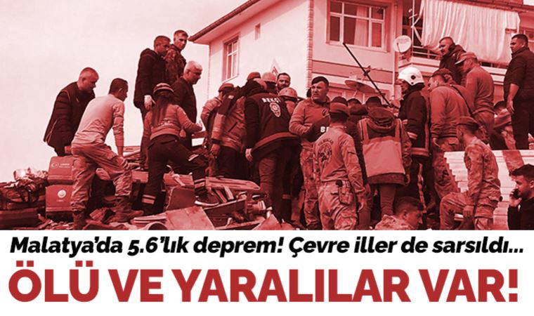 Son Dakika... Malatya'da 5.6 büyüklüğünde deprem!