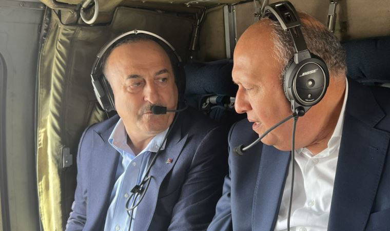 Dışişleri Bakanı Çavuşoğlu, Mısır Dışişleri Bakanı Şukri ile bir araya geldi