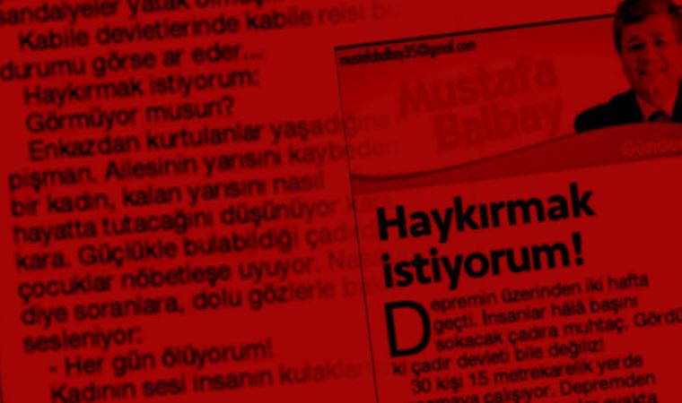 İşte Mustafa Balbay'ın Devlet Bahçeli'yi 'rahatsız eden' o tarihi yazısı...