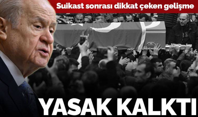 Sinan Ateş suikastı sonrası dikkat çeken gelişme: Bahçeli kitabına yasak kalktı