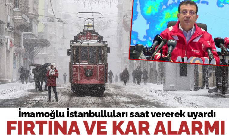 Son Dakika: İstanbul’da beklenen kar yağışı ile ilgili İmamoğlu tedbirleri açıkladı