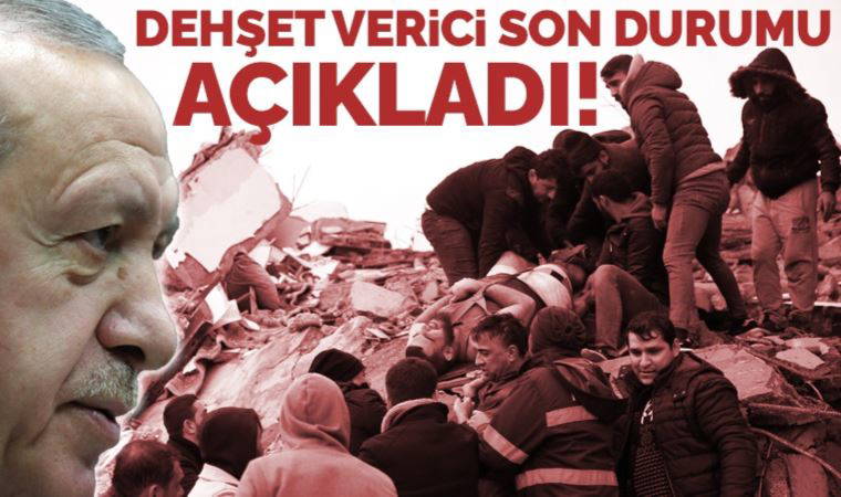 Son Dakika... Erdoğan'dan 7.7 büyüklüğündeki depreme ilişkin açıklama: 912 can kaybı var