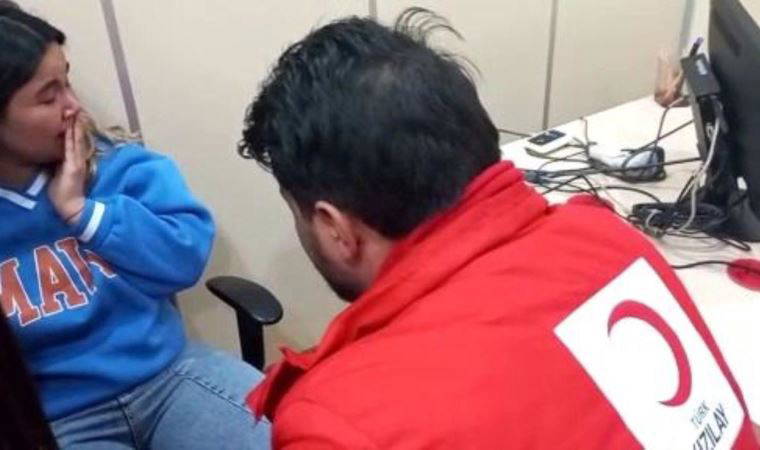 Kan vermeye gittiği merkezde evinin yıkıldığını öğrendi