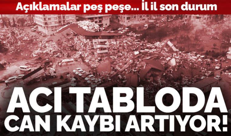 Son Dakika: Fuat Oktay duyurdu... Kahramanmaraş'taki depremde can kaybı 1541