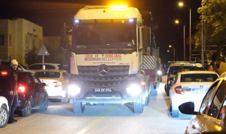 Bodrum'da deprem bölgesine yardım seferberliği