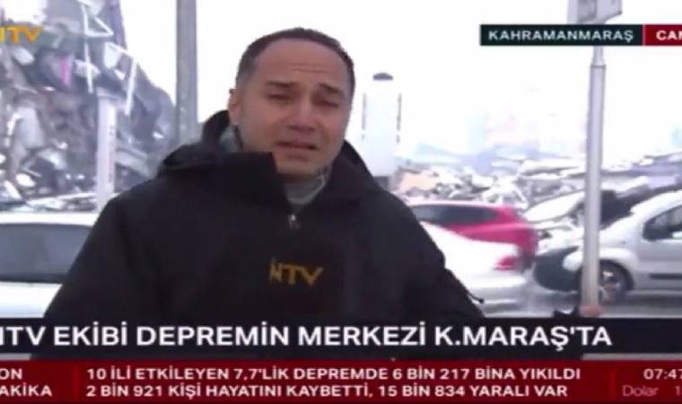 NTV canlı yayında arka plandaki depremzedelerin seslerini kestiler