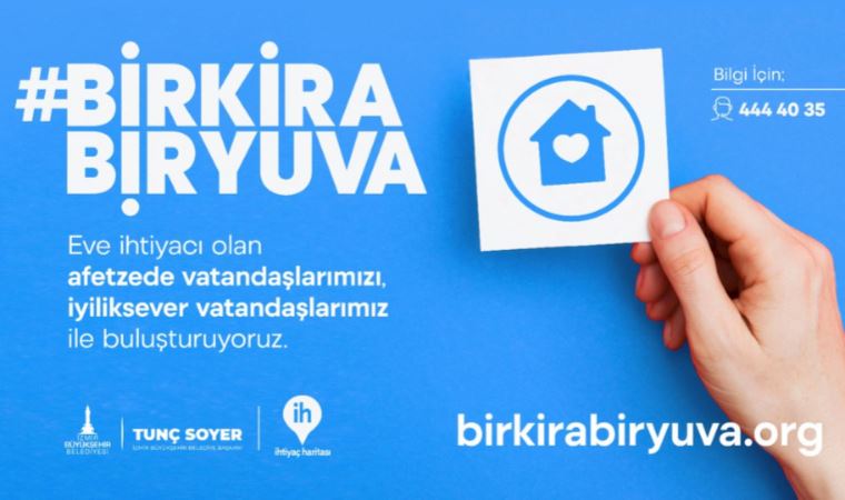 Depremzedeler için “Bir Kira Bir Yuva” kampanyası başladı