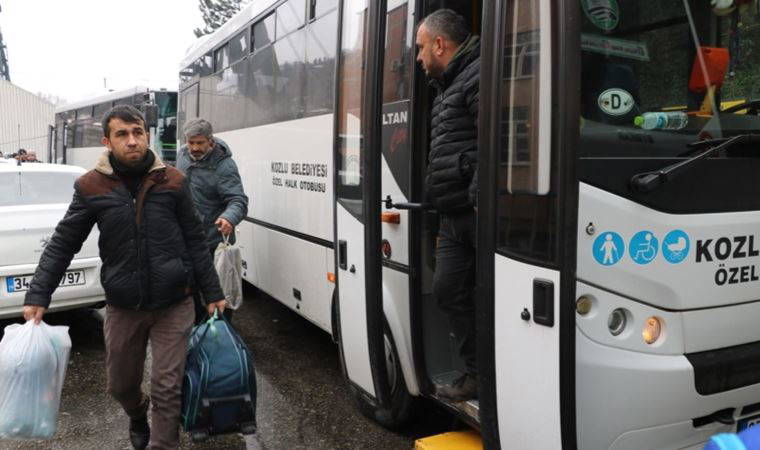 Zonguldak'tan maden işçileri deprem bölgesine hareket etti
