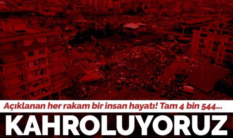Son dakika... Kahramanmaraş merkezli 7.7 ve 7.6 büyüklüğündeki depremlerde 2. gün, son durumu AFAD açıkladı: 4 bin 544 can kaybı