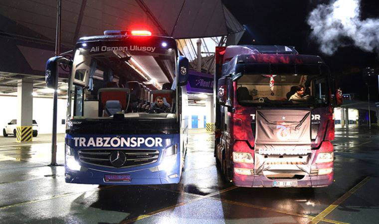 Trabzonspor’un takım otobüsü ve üçüncü yardım TIR'ı afet bölgesine gitti
