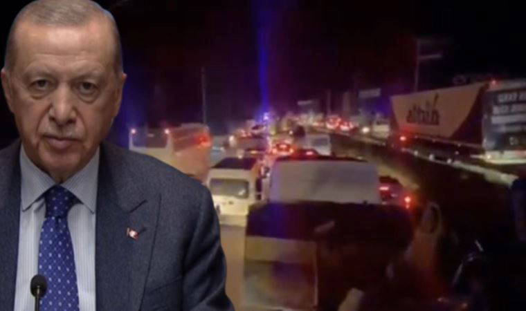 Murat Ağırel paylaştı: Ekipler zamanla yarışırken Erdoğan'dan 'konvoylu' ziyaret!