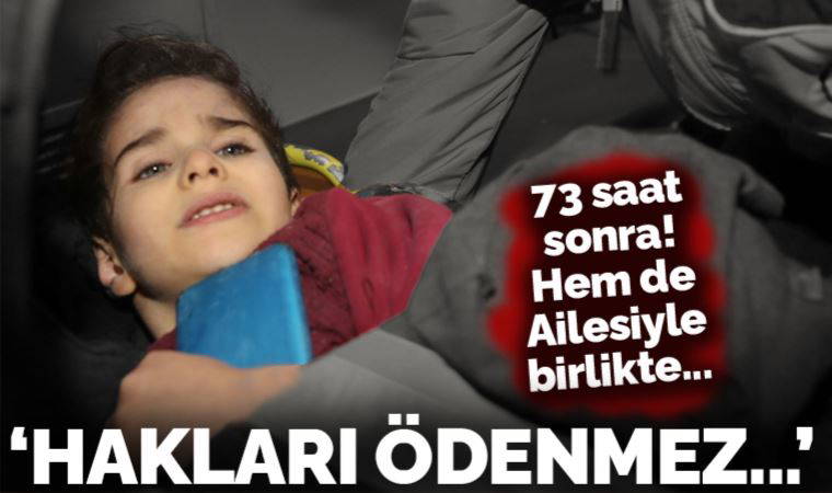 Kahramanmaraş'ta 73 saat sonra gelen mucize: Üç kişilik aile kurtarıldı