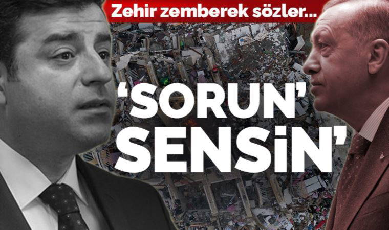 Demirtaş'tan Erdoğan'a sert çıkış: Dünyanın yardımını topluyoruz da seni aşıp kardeşlerimize ulaştıramıyoruz