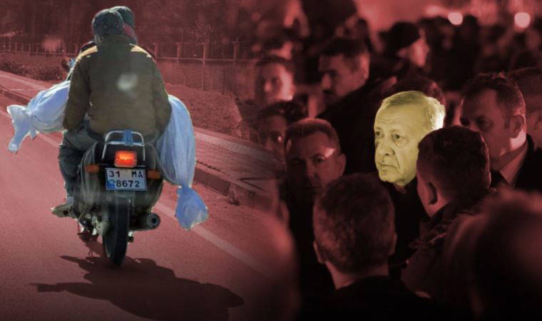 Erdoğan 'Devlet hâkimiyeti sağladı' demişti: Deprem bölgesinden acı fotoğraf... 'Cenazeleri taşıyacak araç bile yok!'