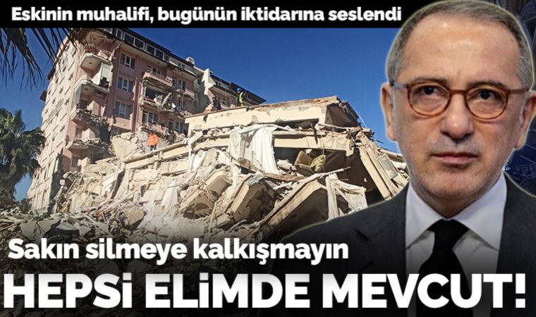 Fatih Altaylı eskinin muhalifi, bugünün iktidarına seslendi: Sakın silmeye kalkışmayın!