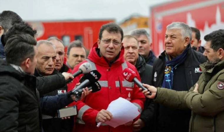 İBB Başkanı Ekrem İmamoğlu, bir yıllık maaşını depremzedelere bağışladı