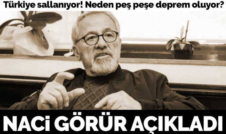 Neden peş peşe deprem oluyor? Naci Görür açıkladı