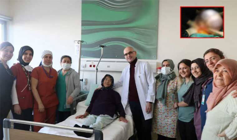 Karın ağrısıyla hastaneye gitti, karnından 35 santimlik kitle çıktı