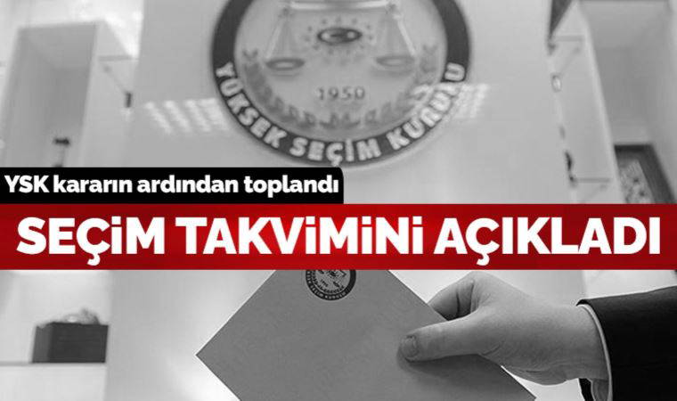 Son Dakika: YSK'den seçim kararı