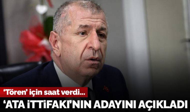 Ümit Özdağ 'Ata İttifakı'nın cumhurbaşkanı adayını açıkladı