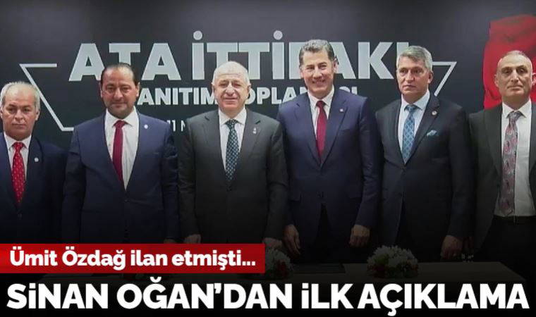 Ümit Özdağ ilan etmişti... Ata İttifakı'nın cumhurbaşkanı aday adayı Sinan Oğan'dan ilk açıklama
